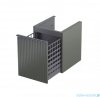 Oristo Etna szafka niska z koszem Ryflowana 40x50x45cm Oliwkowy Mat OR52-SN1S-40-17R
